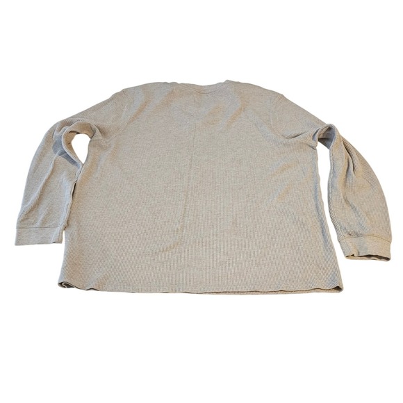 George Men's 2XL Thermal Burgundy Black Tan Waffle Knit Long Sleeve Shirts Lot 5 - Picture 7 of 7